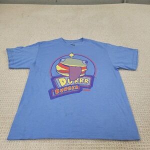 Fortnite Shirt Boys XL Blue DURR Burger Short Sleeve Crew‎ Neck Graphic Print